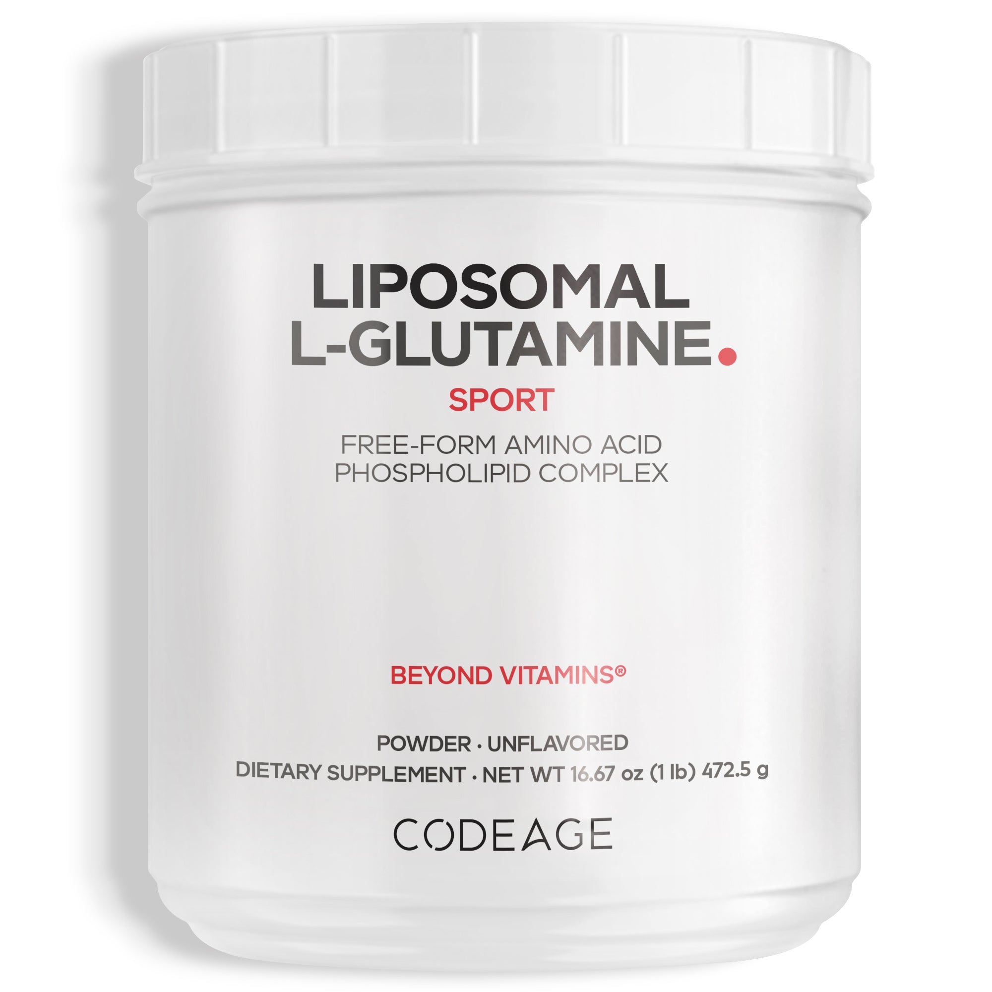 Codeage Liposomal L-Glutamine Powder Supplement Phospholipids