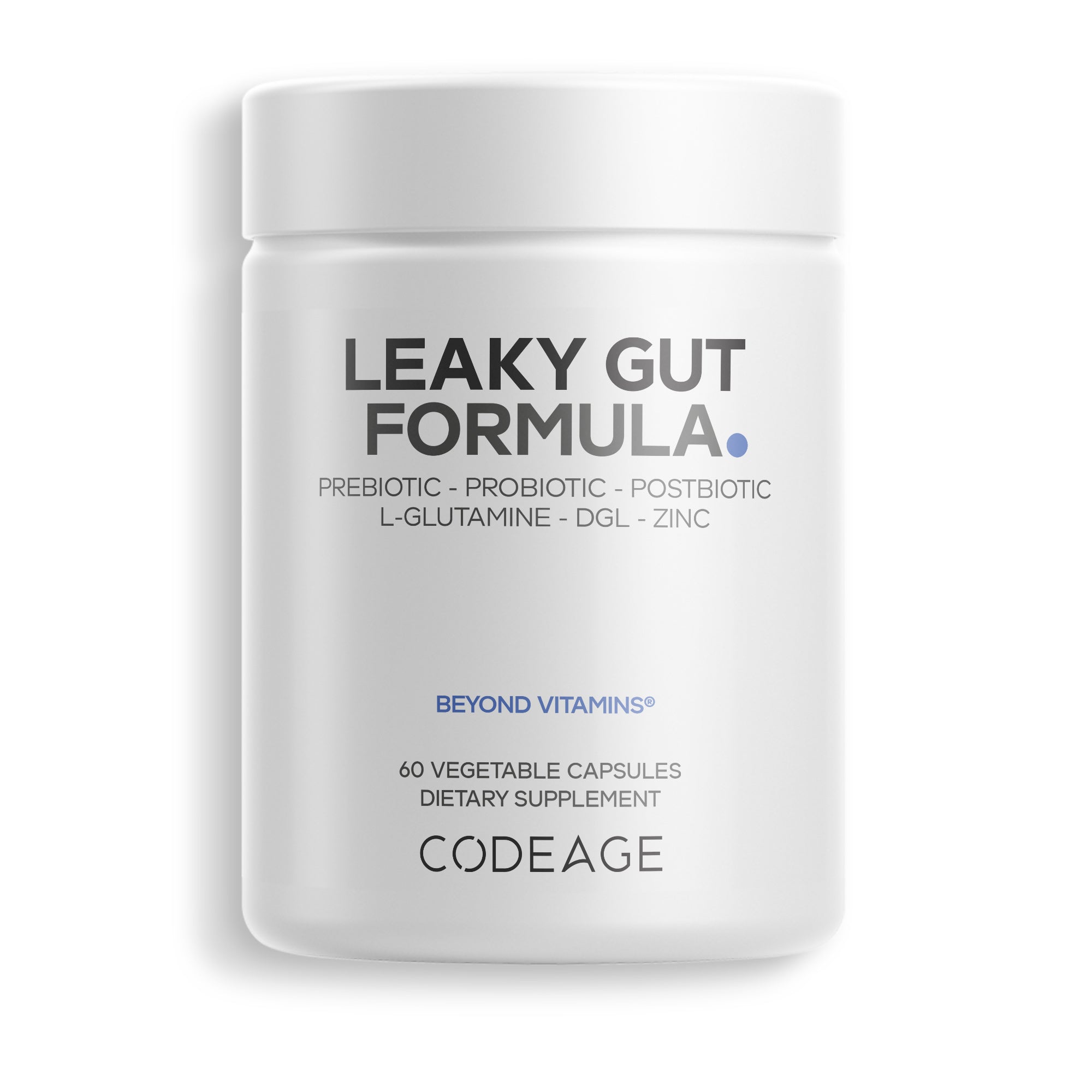 Codeage Leaky Gut Formula Supplement with L-Glutamine, Prebiotic and Probiotic