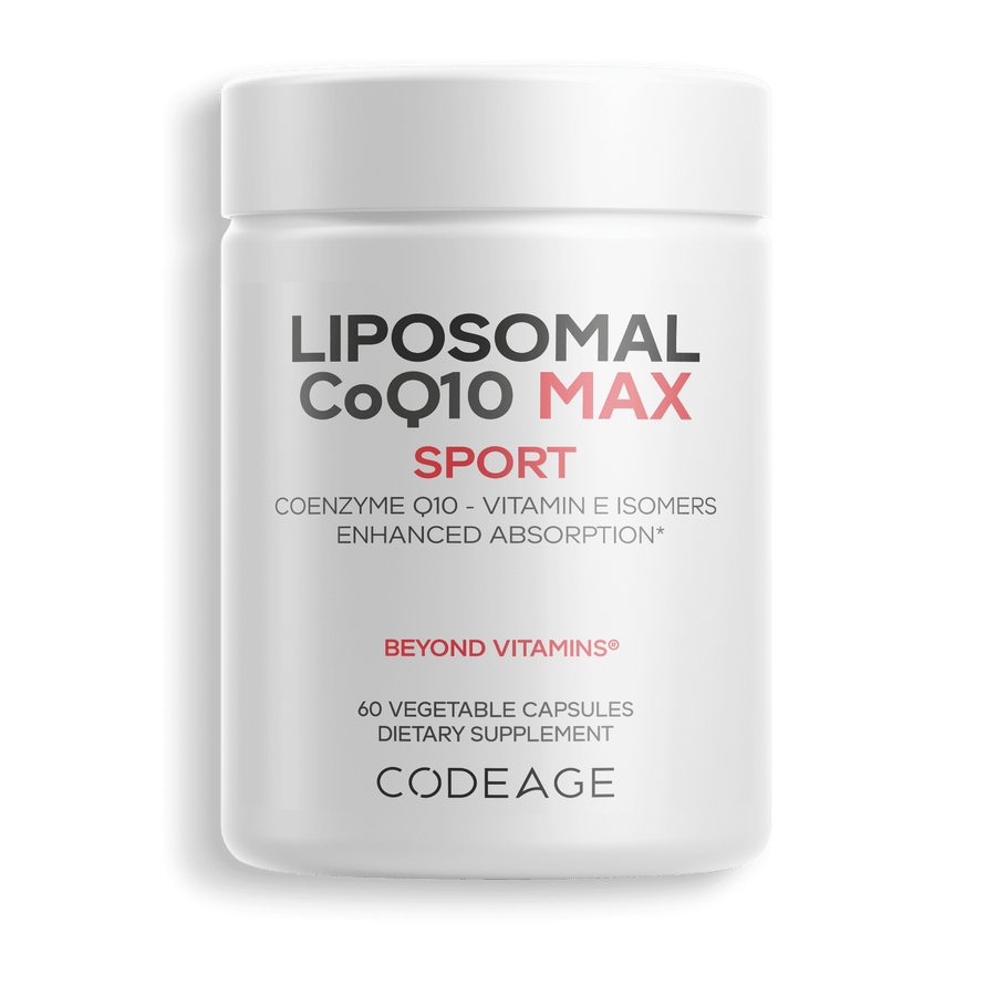 Codeage Liposomal CoQ10 Max 250mg Supplement Vitamin E Isomers Capsule
