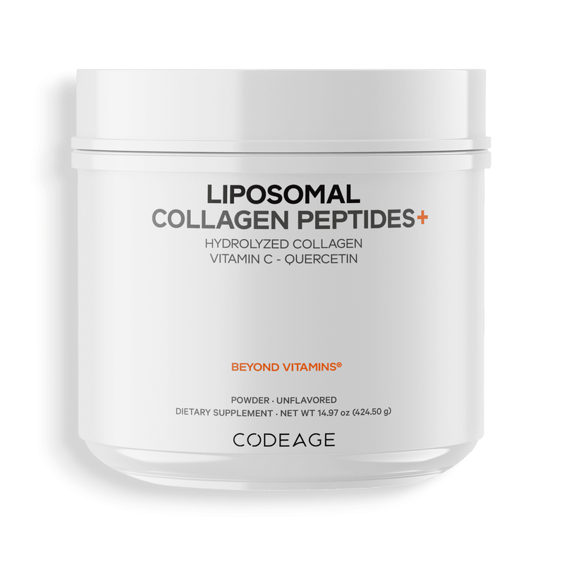 Codeage Liposomal Collagen Peptides Powder - Vitamin C & Quercetin Codeage Liposomal Collagen Peptides Powder - Vitamin C & Quercetin