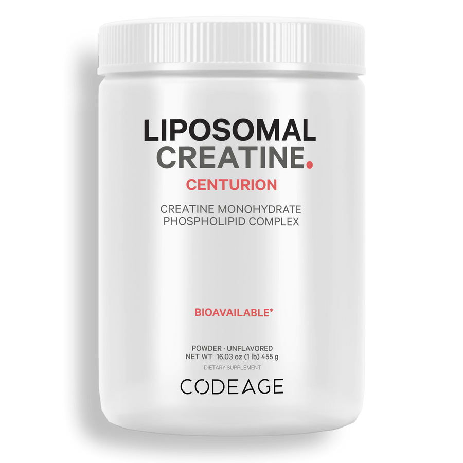 Codeage Liposomal Creatine Monohydrate 5000 mg Powder Supplement, Sport Nutrition, Phospholipid Complex from Non-GMO Sunflower Oil