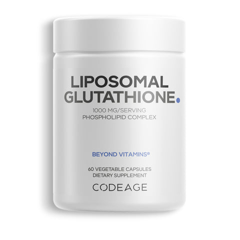 Liposomal Glutathione 1000 mg, GlutaONE™ Antioxidant Phospholipid Complex, L-Glutathione Reduced Capsules Supplement, Non-GMO Sunflower Oil & Lecithin Essential Phospholipids