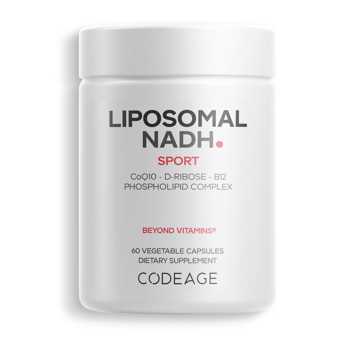 Codeage Liposomal NADH Supplement CoQ10 D-Ribose Vitamin B12