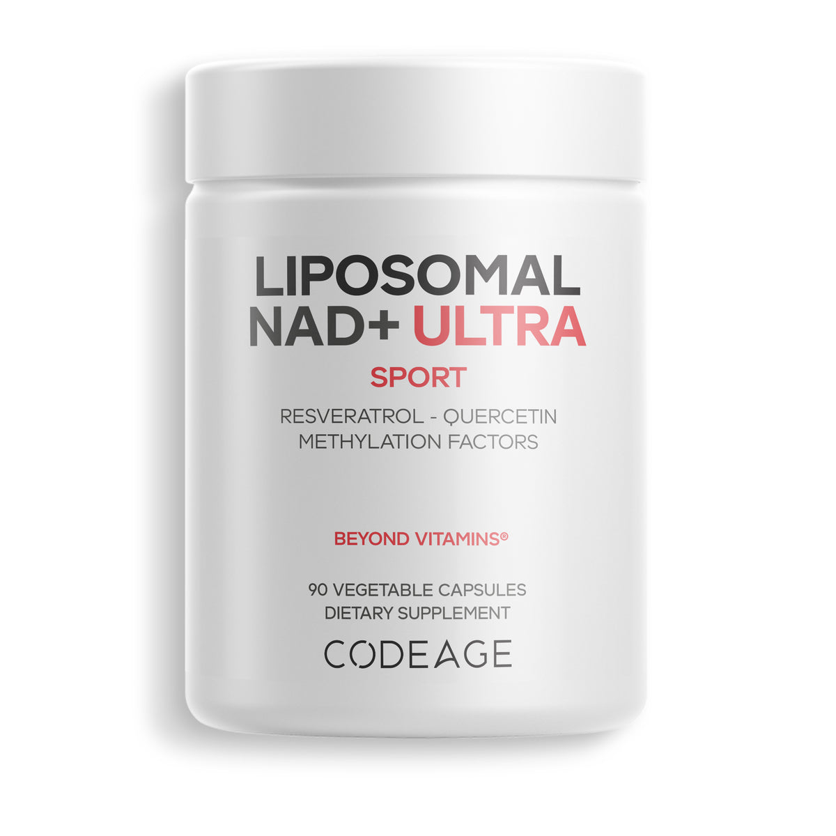 Codeage Liposomal NAD+ Resveratrol Betaine Vitamin B12 Healthy Aging Supplement