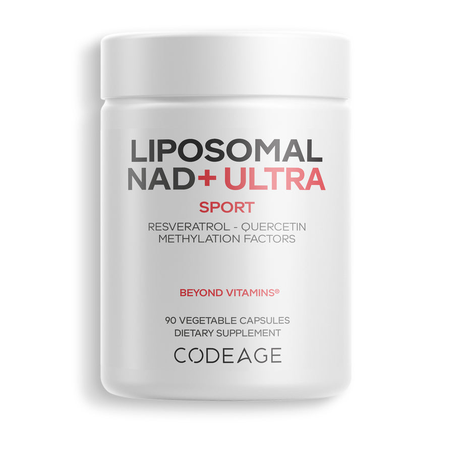 Codeage Liposomal NAD+ Ultra Supplement Resveratrol Quercetin Methylation