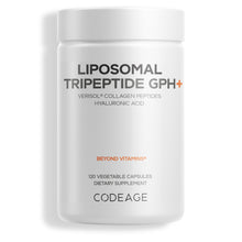 Codeage Liposomal Tripeptide GPH+ with VERISOL® hydrolyzed collagen peptides, a GPH tripeptide, and hyaluronic acid 