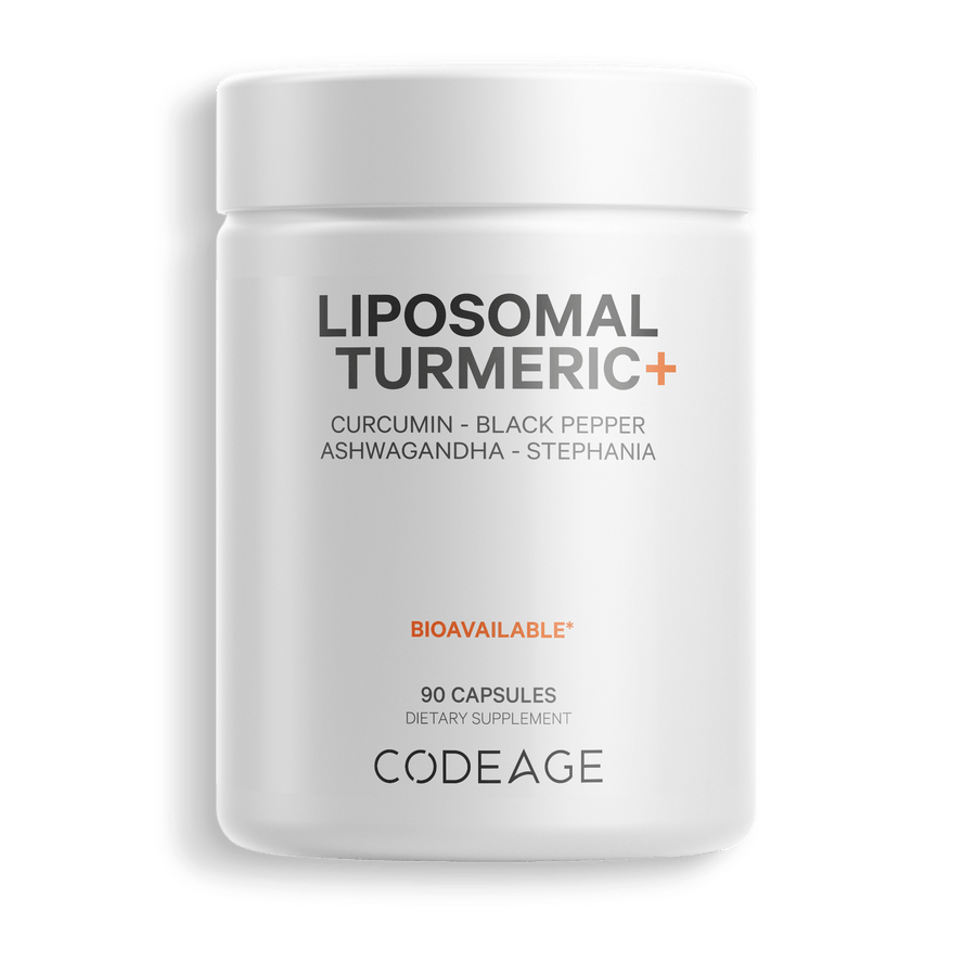 Codeage Liposomal Fermented Turmeric Supplement Capsules front