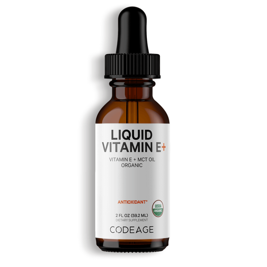 Codeage Liquid Vitamin E+ supplement MCT oil