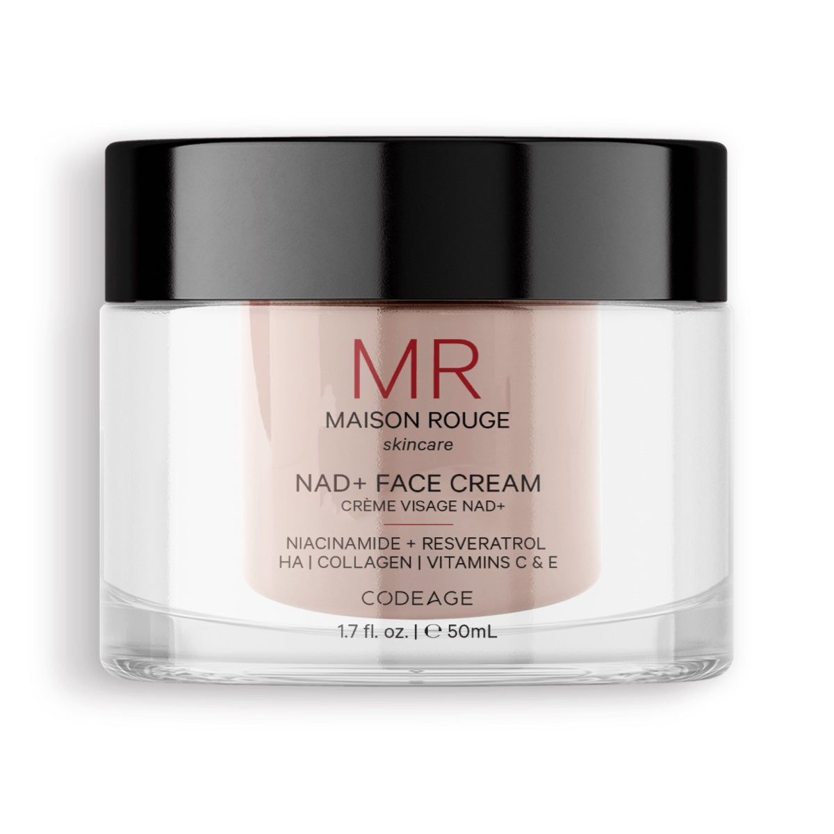 Maison Rouge NAD+ Face Cream, Resveratrol, Hyaluronic Acid
