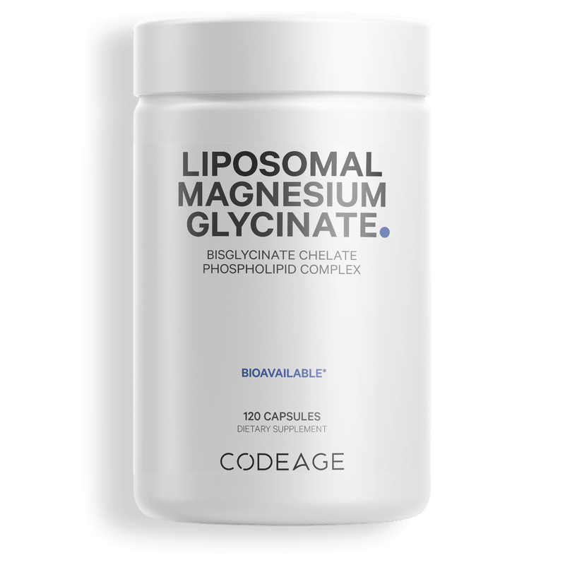 Codeage Liposomal Magnesium Bisglycinate Chelate Supplement Mineral Capsules