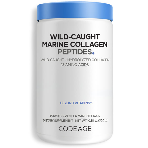 Wild Caught Marine Collagen Peptides Powder Vanilla Mango