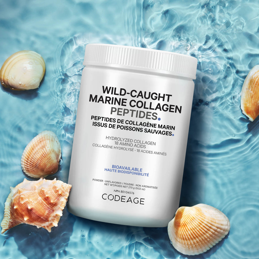 Codagge Codeage Wild Caught Marine Collagen Peptides Powder, Meatless Collagen
