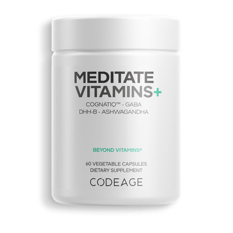 Codeage Meditation Stress Relief Supplement Nutrition Vitamins Ingredients Capsules Anxiety