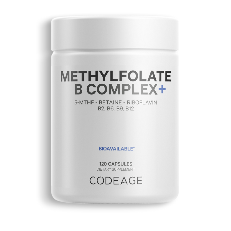 Codeage Methylfolate B Complex Supplement Methylfolate B Complex Vitamins Methylation Cycle Capsules Methylation Nutrition Supplement