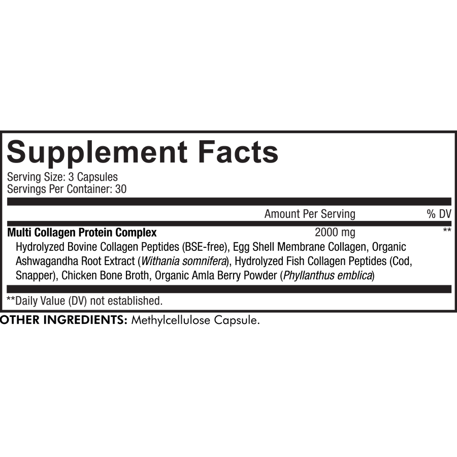 Codeage Multi Collagen Protein Supplement Facts