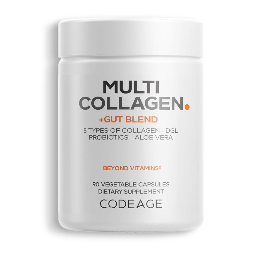 Codeage Multi Collagen + Gut Health Probiotic Supplement & DGL Licorice