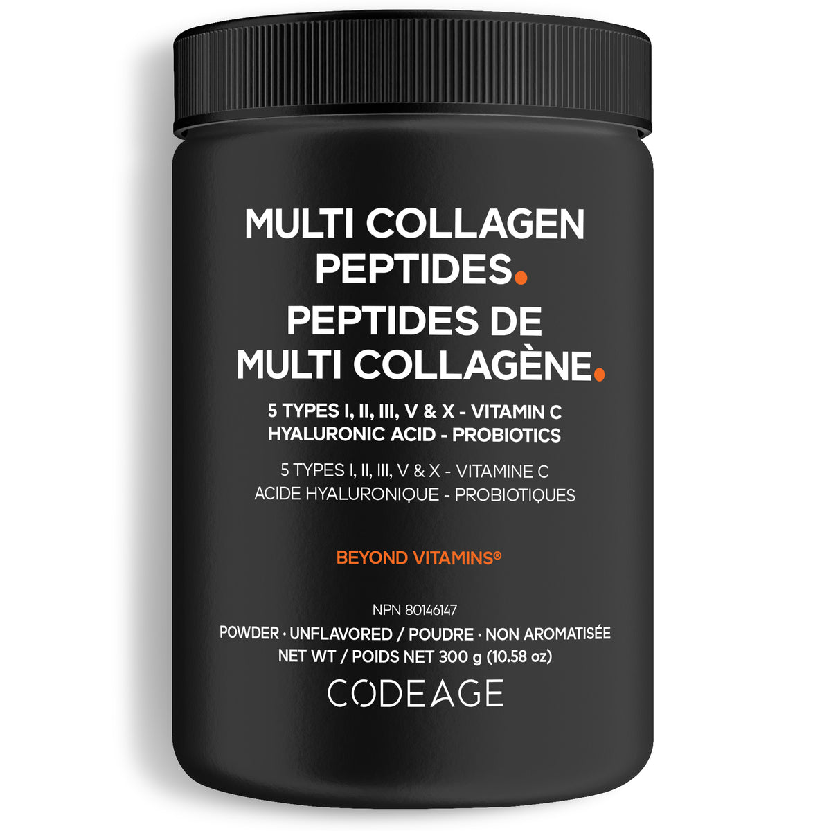 Codeage Multi Collagen Peptides POwder Supplement with vitamin C, hyaluronic acid, and probiotics