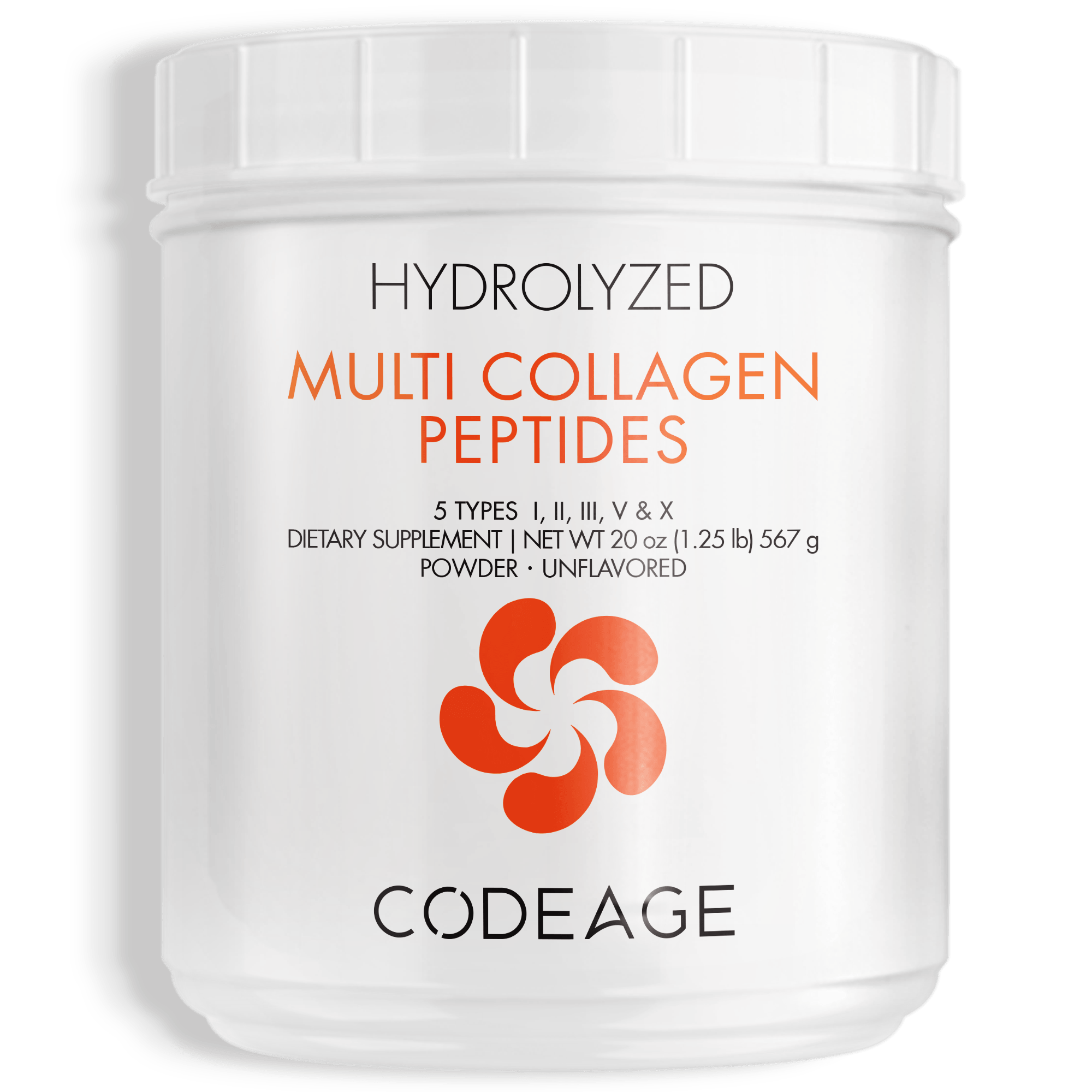 Codeage Multi Collagen Protein Powder Large Hydrolyzed Grass Fed 20 oz