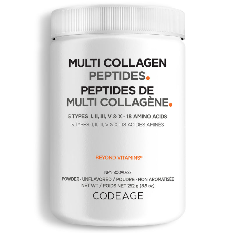 Codeage Canada Multi Collagen Powder Protein Hydrolyzed All In One Supplement Front