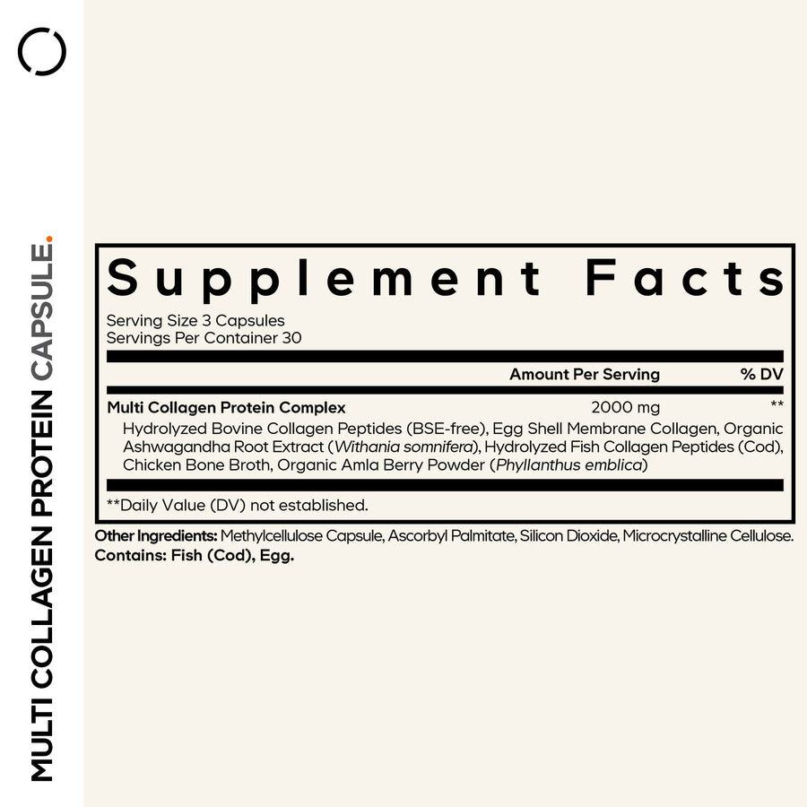 Codeage Multi Collagen Protein Supplement Facts