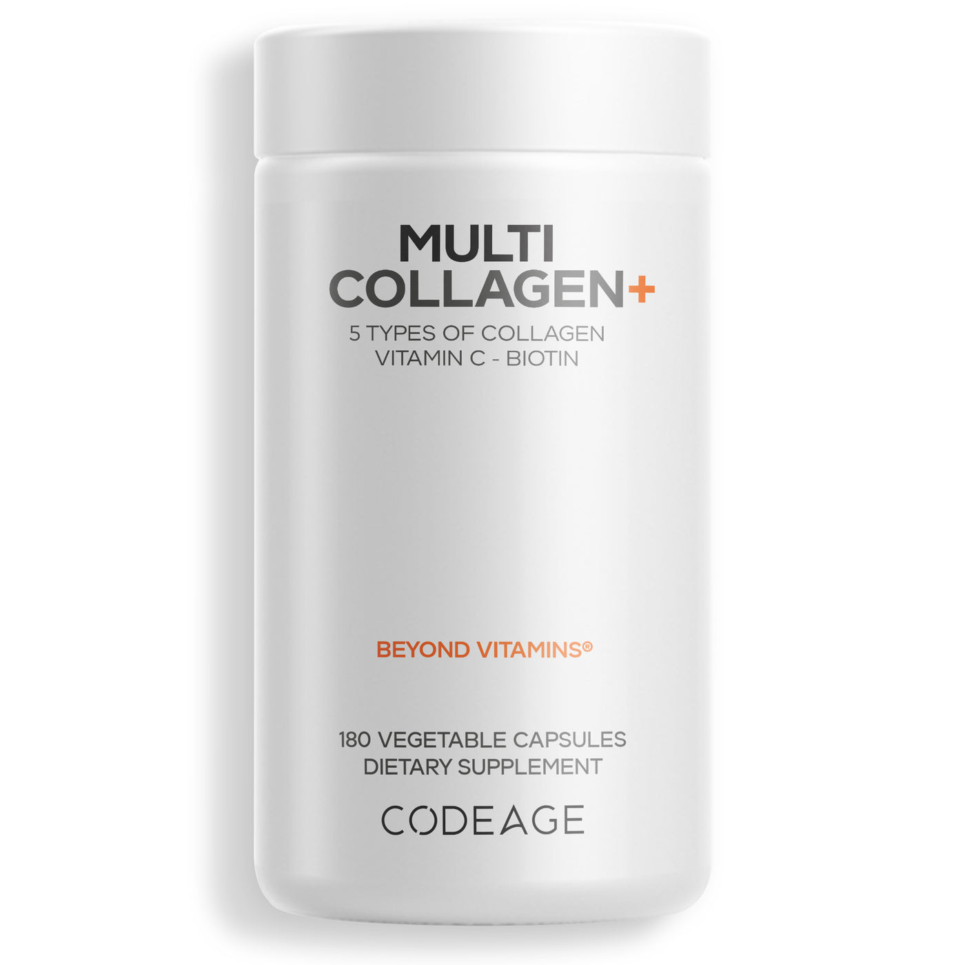 Codeage Multi Collagen+ 5 Tipos de Colágeno, Vitamina C, Biotina, Amla