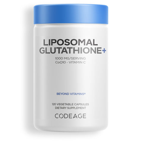 glutathione without vitamin c Codeage Liposomal Glutathione+ 1000 mg Reduced L-Glutathione, and CoQ10 Flavor:Cinnamon GHK-CU Copper Complex 100mg clear skin