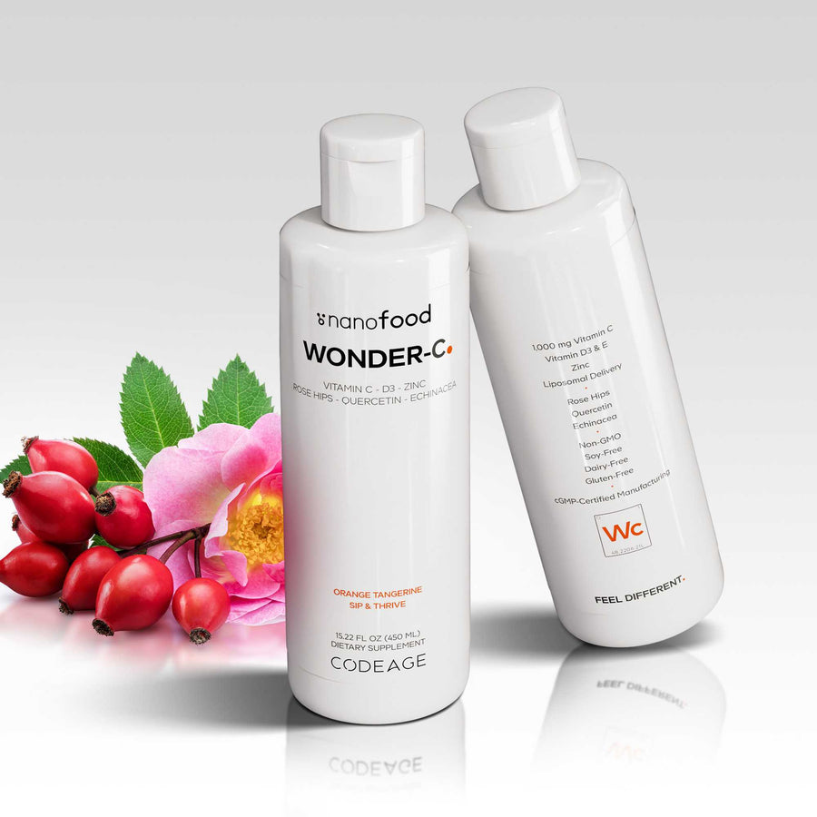 Codeage Supplment Liquide Liposomale Wonder-C Vitamines C, D3, E et Zinc Codeage Supplment Liquide Liposomale Wonder-C Vitamines C, D3, E et Zinc