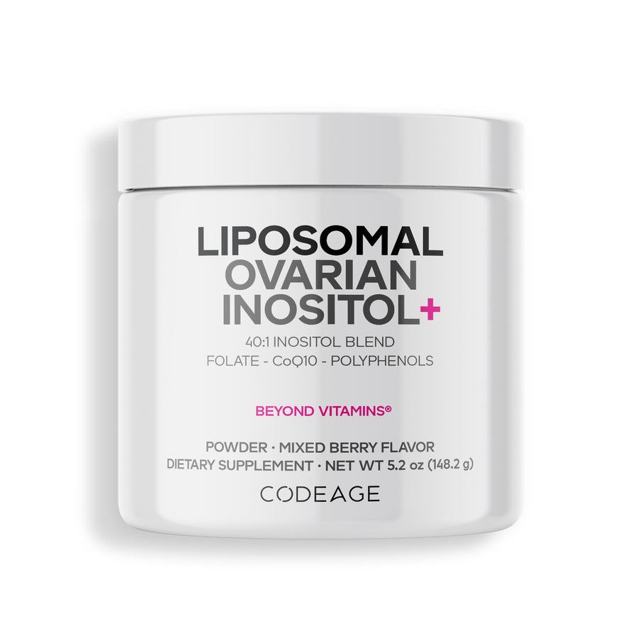 Codeage Liposomal Ovarian Inositol Powder Myo-Inositol, D-Chiro-Inositol Supplement Codeage Liposomal Ovarian Inositol Powder Myo-Inositol, D-Chiro-Inositol Supplement