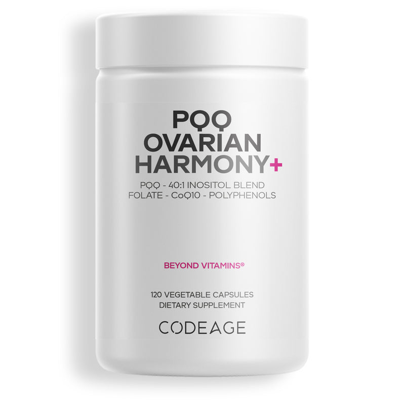 Codeage PQQ Supplement CoQ10 Myo-Inositol, D-Chiro-Inositol Folate 5-MTHF Codeage PQQ Supplement CoQ10 Myo-Inositol, D-Chiro-Inositol Folate 5-MTHF
