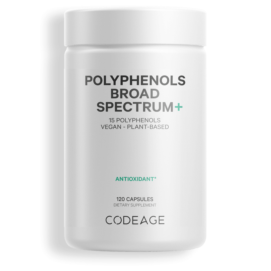 Codeage Polyphenols Vegan Antioxidant Capsule Supplement Front