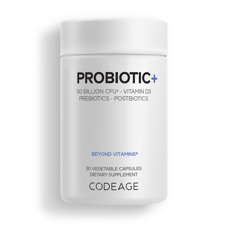 Codeage Probiotic+ 50 Billion CFU with prebiotics and postbiotics