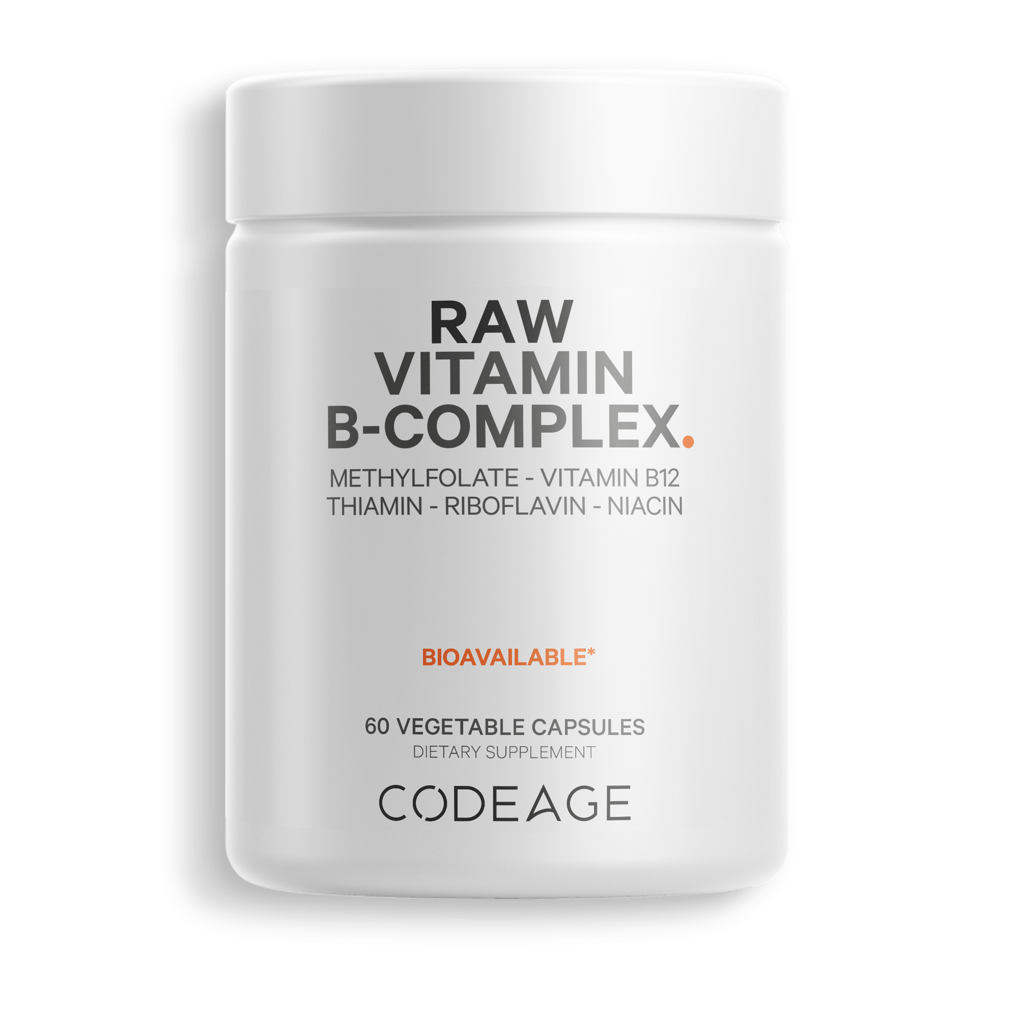 Raw Vitamin B-Complex - 8 essential B vitamins - Codeage