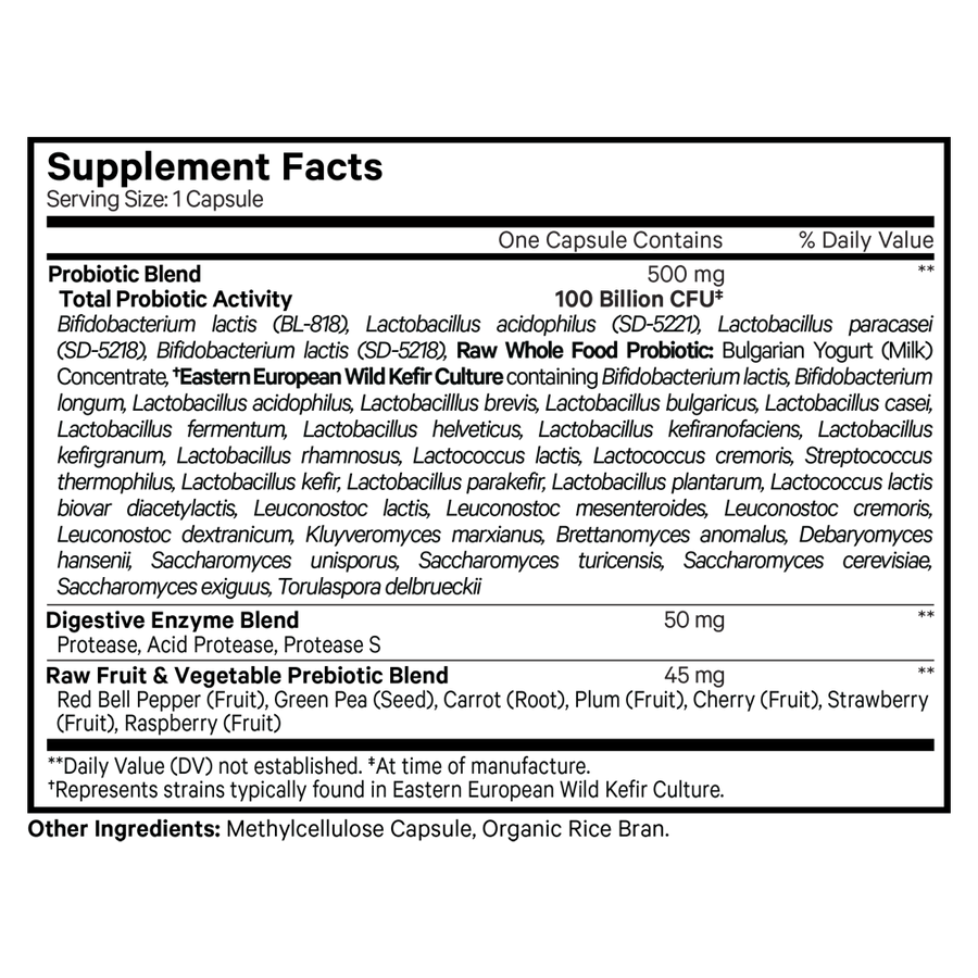 Codeage Raw Probiotics Supplement