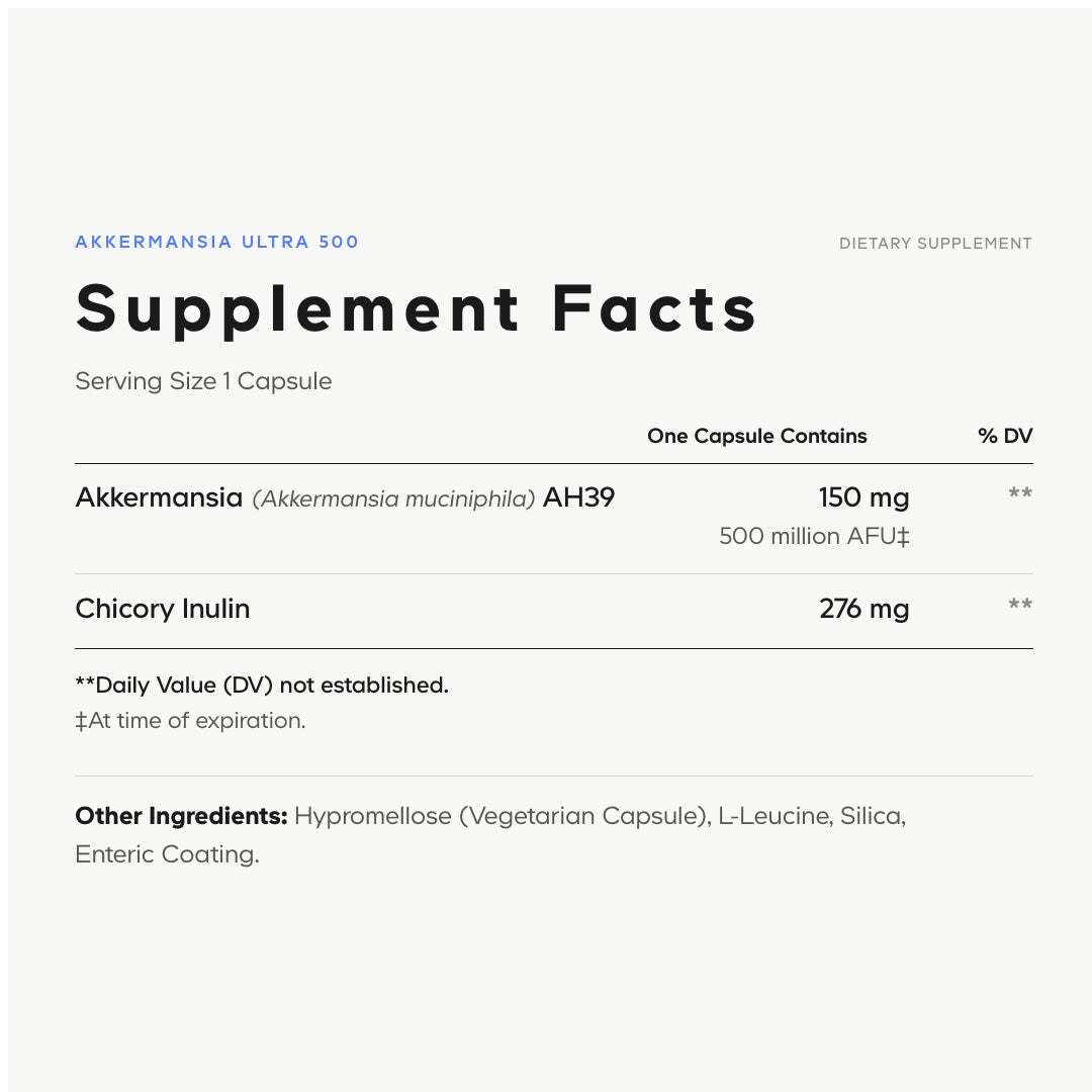 Codeage Akkermansia muciniphila 500 million AFU supplement Chicory Inulin Capsule
