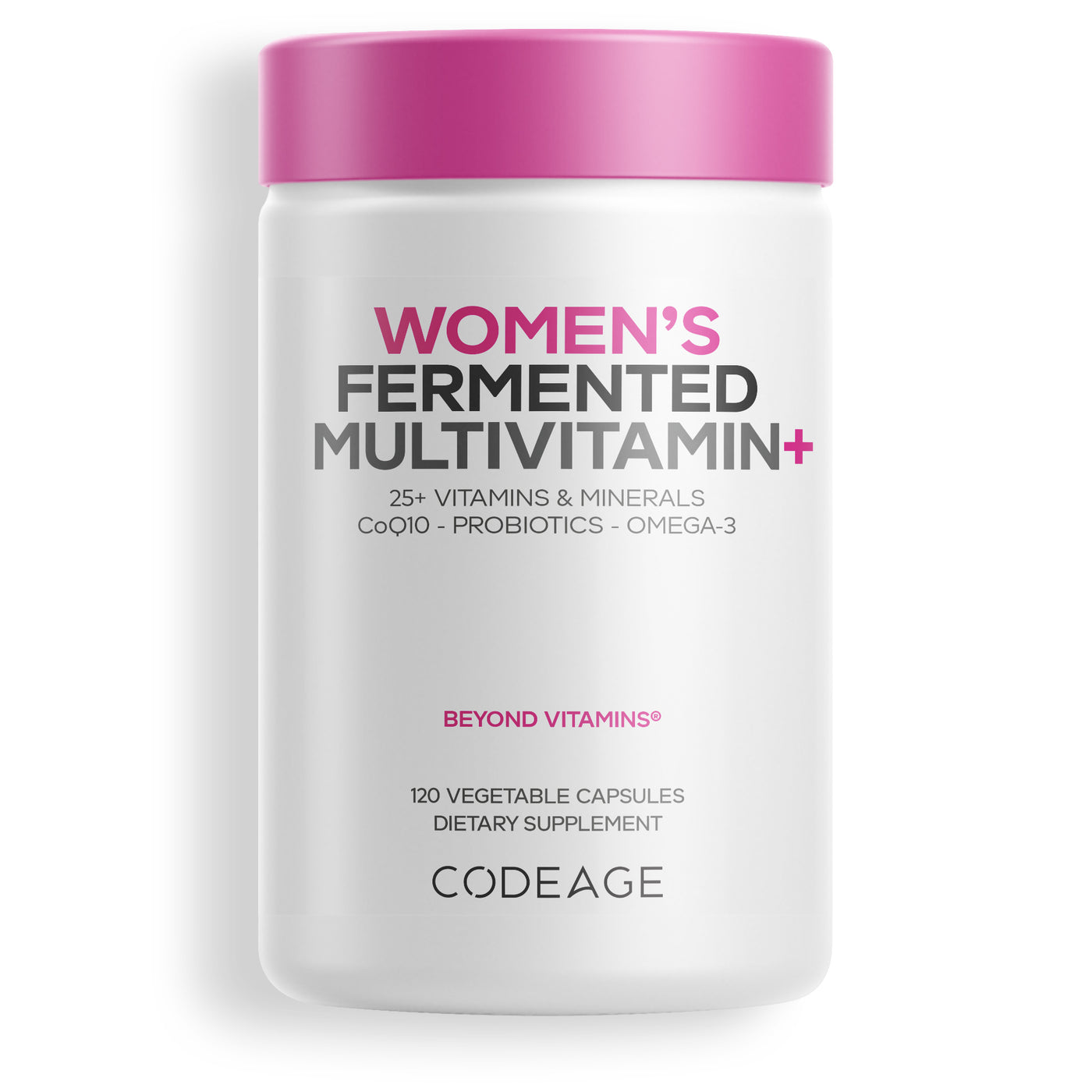 Codeage Women's Multivitamin Fermented Vitamins Supplement for Women, 25+ Vitamins & Minerals All-in-One, Whole Food Vitamins & Fermented Herbal Botanical Blend, Herbs & Plant Extracts