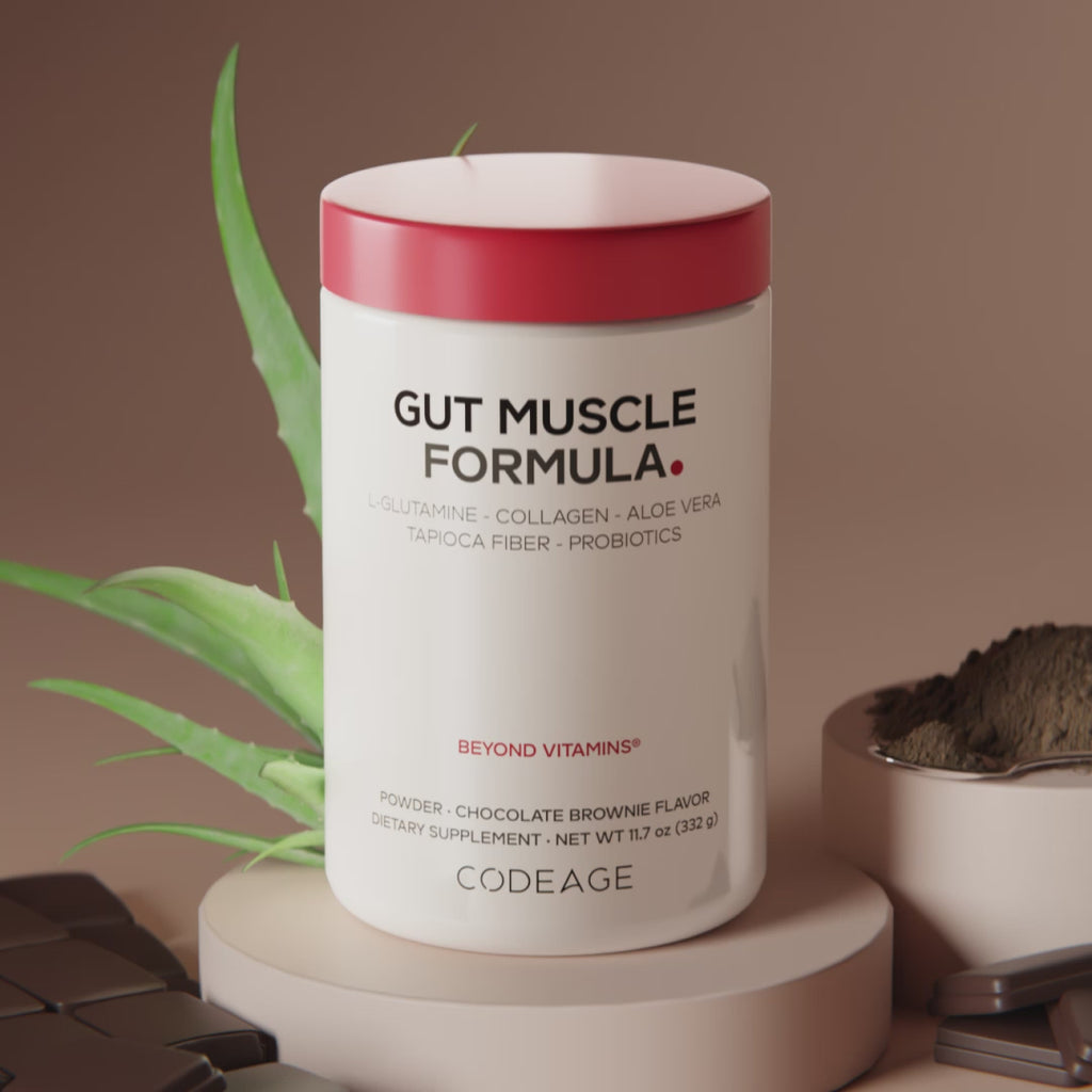 Codeage Gut Muscle Supplement, probiotics and collagen