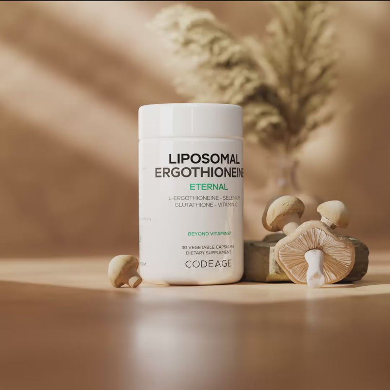 Codeage Liposomal Ergothioneine+ Supplement with Gluthathione and Selenium