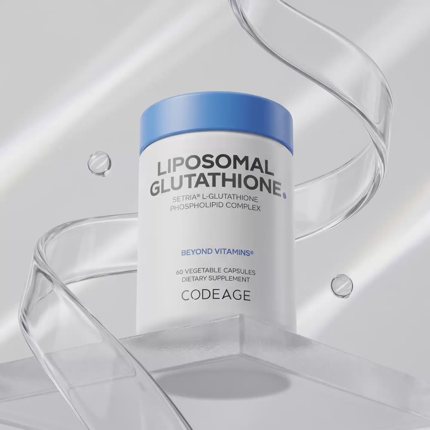 Codeage Liposomal Glutathione Supplement, 500 mg Setria L-Glutathione Capsules