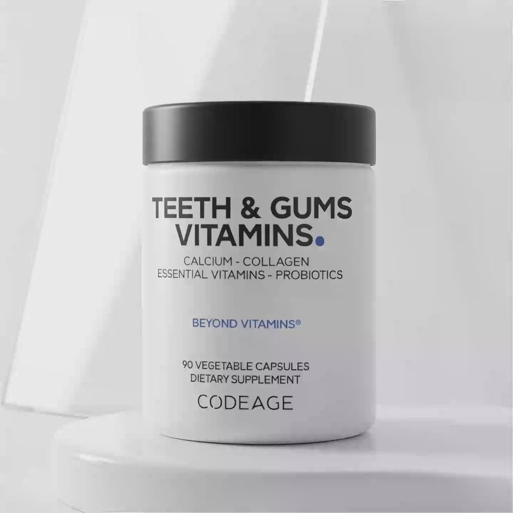 Codeage Teeth Gums Oral Care Calcium Collagen Phosphorous Supplements Cavity Vitamins Zinc 