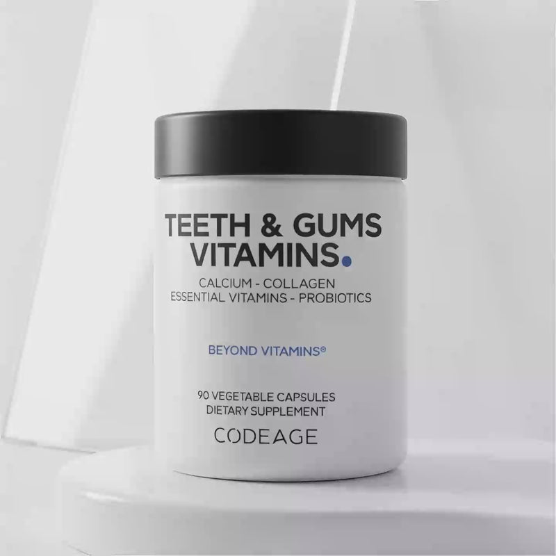 Codeage Teeth Gums Oral Care Calcium Collagen Phosphorous Supplements Cavity Vitamins Zinc 