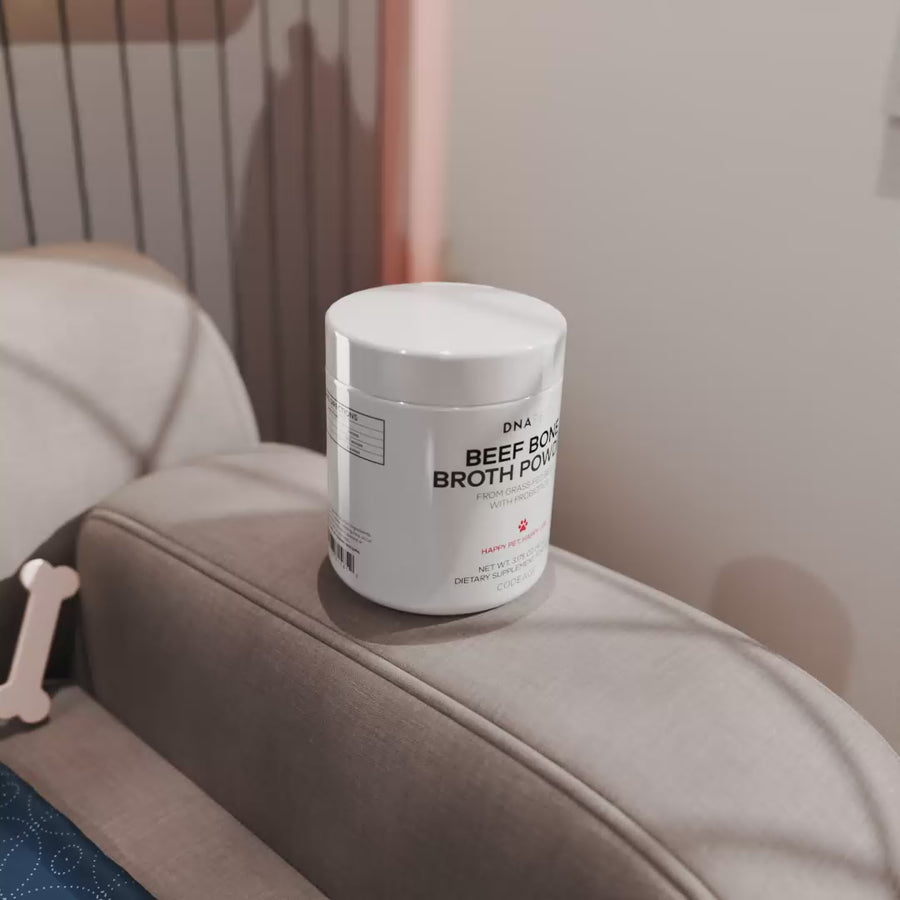 DNA PET Beef Bone Broth canine supplement with Probiotics
