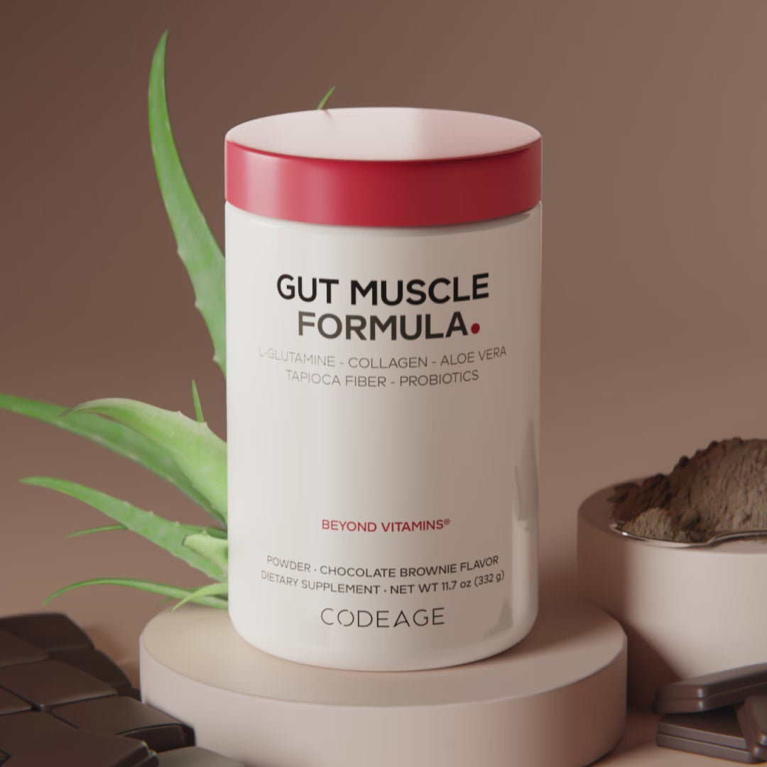 Codeage Gut Muscle Supplement, probiotics and collagen