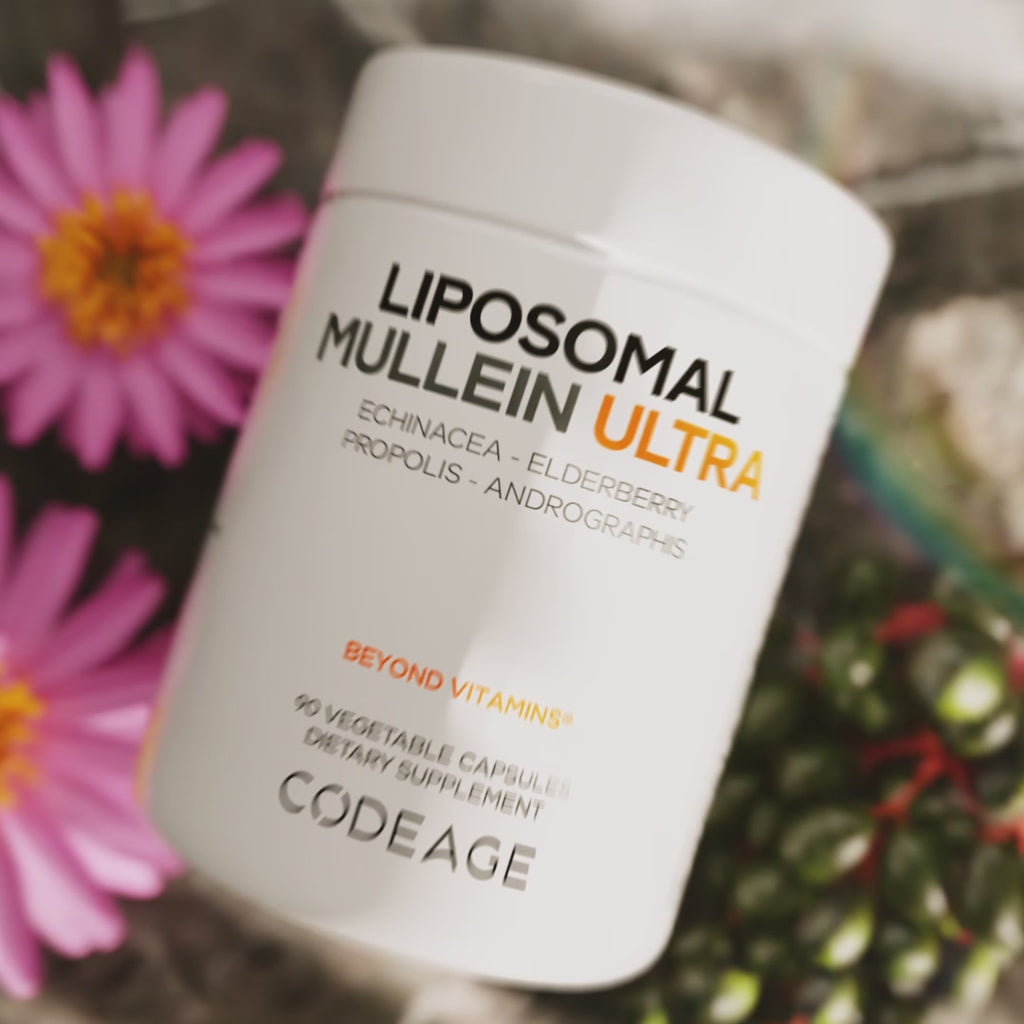 Codeage Liposomal Mullein Ultra Echinacea Elderberry Supplement