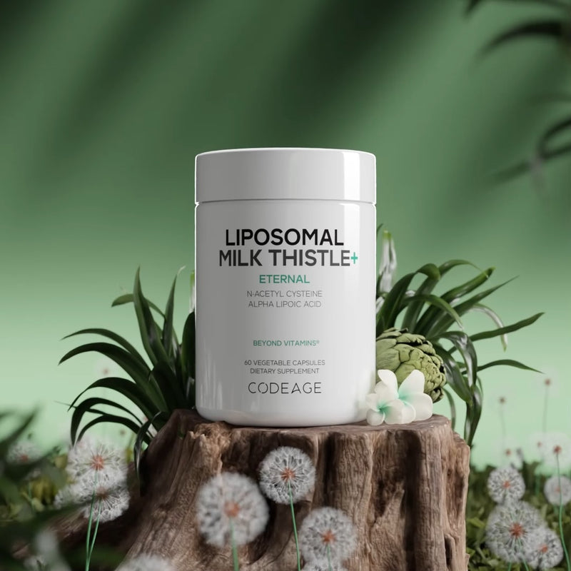 Codeage Liposomal Milk Thistle Supplement NAC Alpha Lipoic Acid
