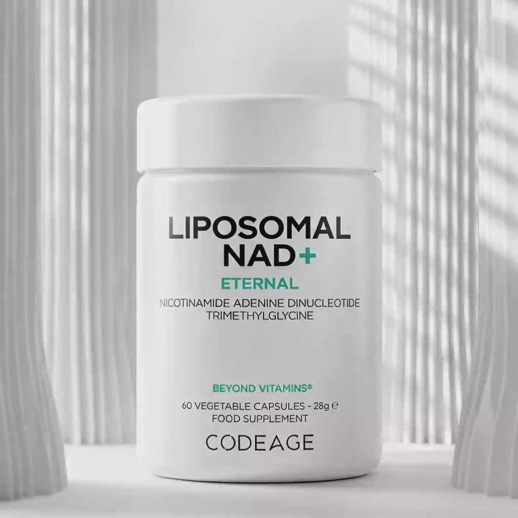 Codeage Liposomal NAD+ supplement, nicotinamide adenine dinucleotide (NAD) with Betaine (Trimethylglycine)