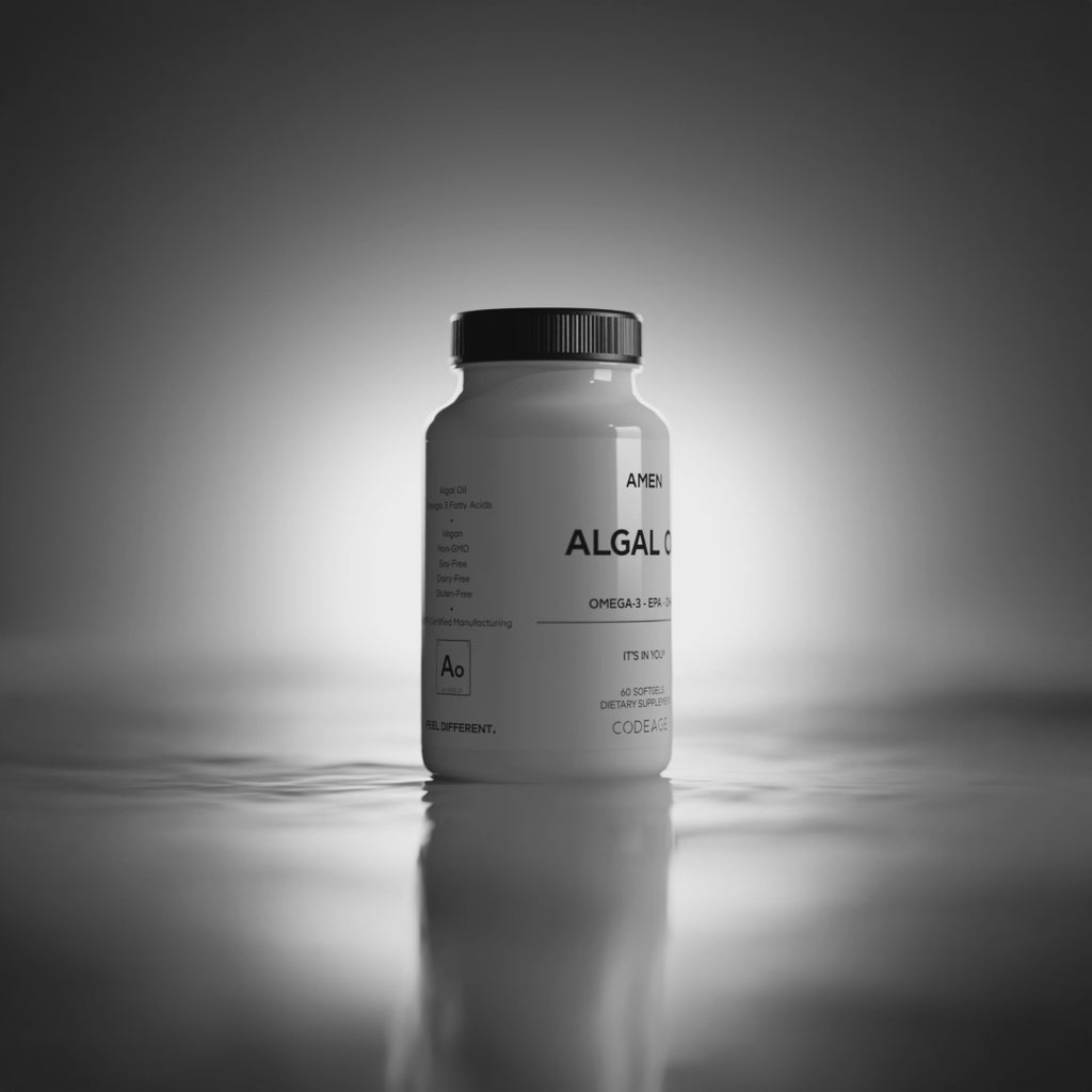 Amen Algal Oil Vegan Omega 3 Supplement