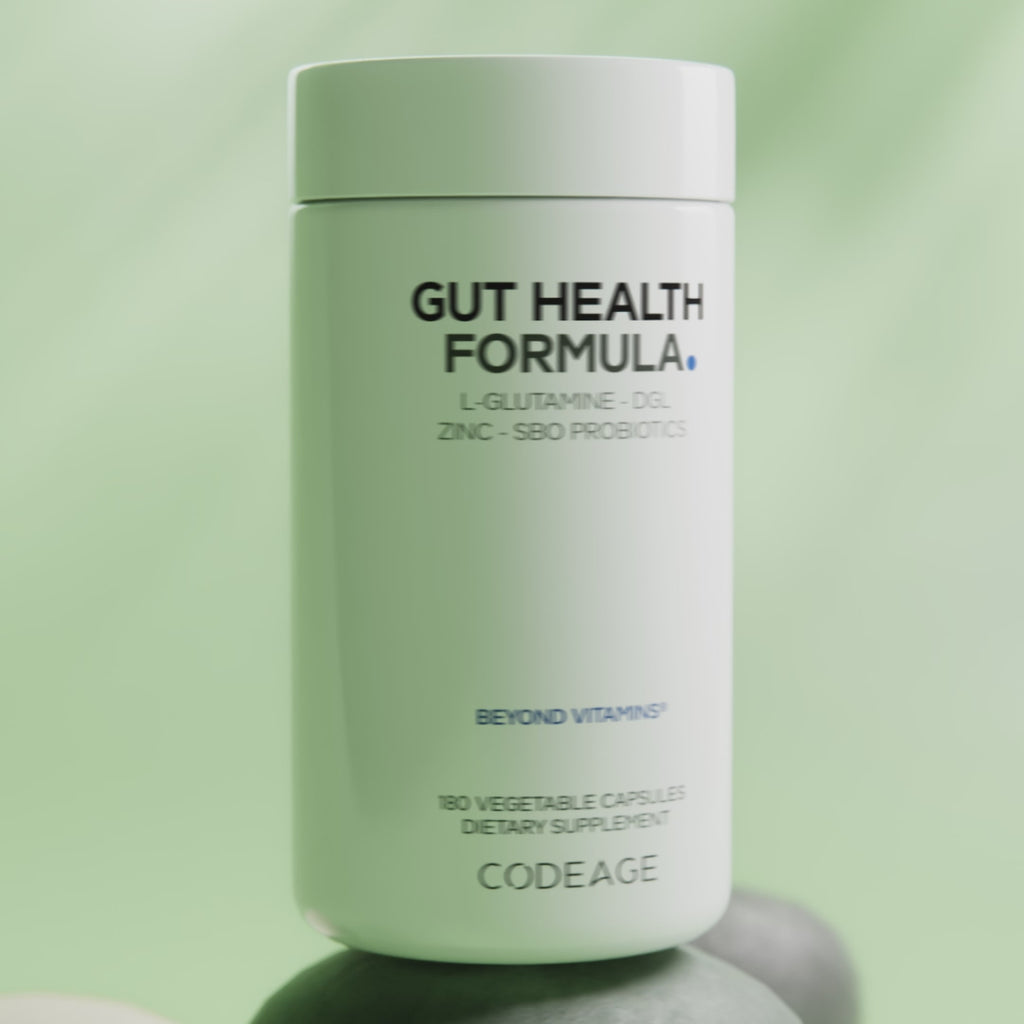 Codeage Gut Health L Glutamine Probiotics Prebiotic Supplement Digestion Digestive Capsule 