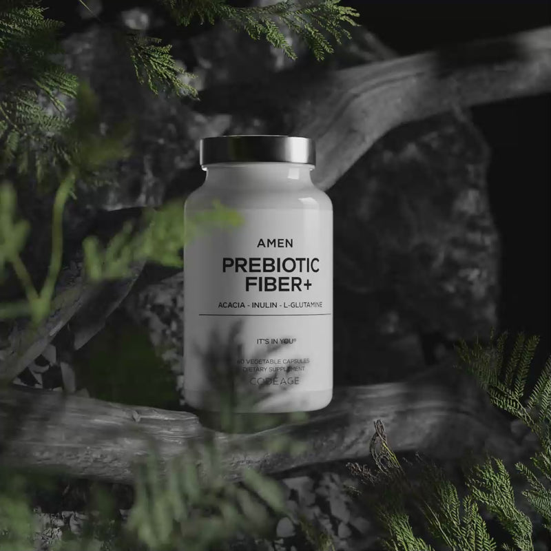 Amen Prebiotic Fiber capsules with Chicory Inulin and Acacia 