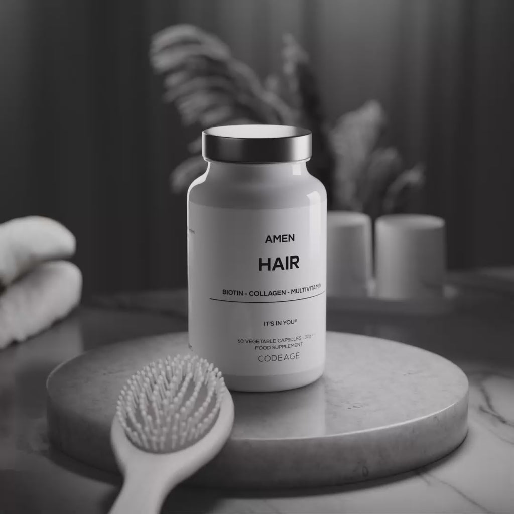 Amen Hair supplement, biotin and collagen hair vitamins