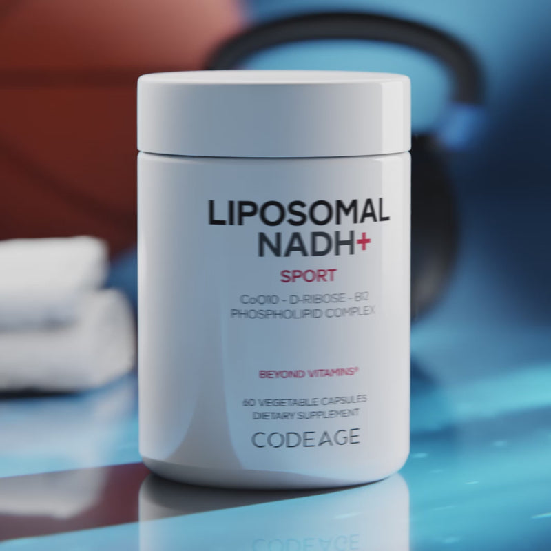 Codeage Liposomal NADH+ Supplement CoQ10 D-Ribose Vitamin B12